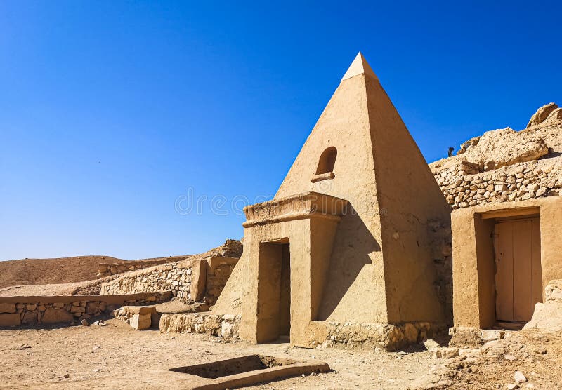 Ruins of ancient Deir el-Medina, one of the group of Theban necropolises