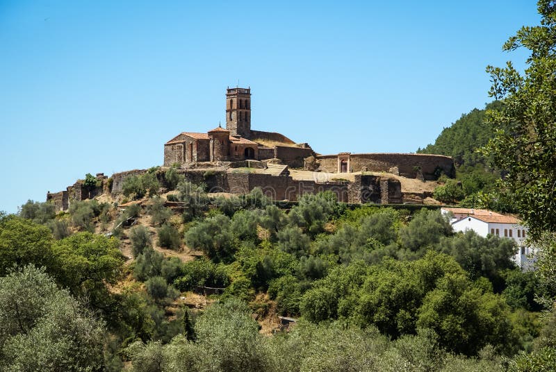 Obraz z z starobylý klášter na skutečný,, andalusie,.
