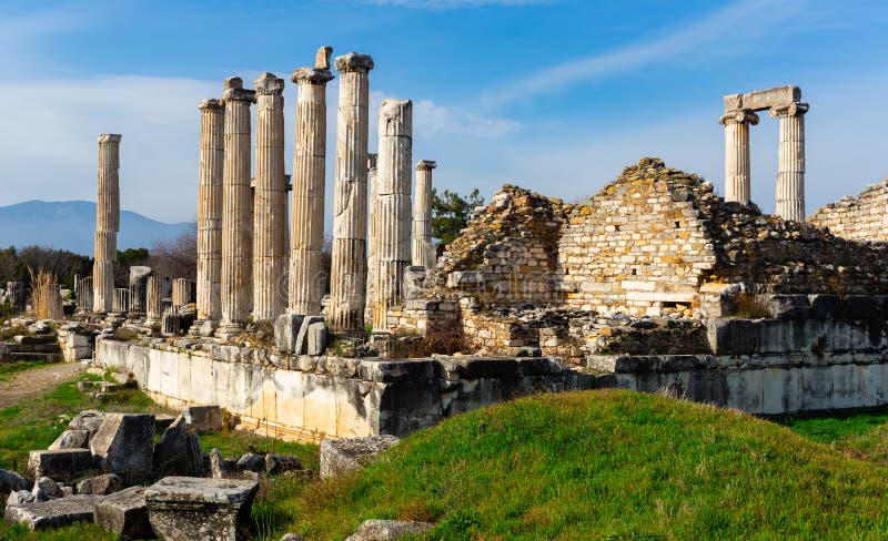 Ruins of Ancient Temple Dedicated To Aphrodite in Aphrodisias, Turkey ...