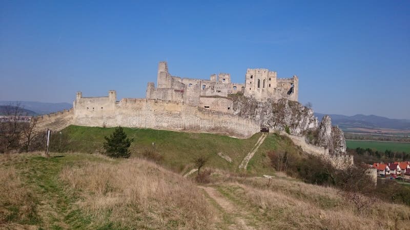 Ruins of Beckov castle Slovakia