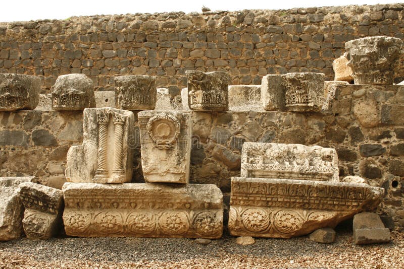 Ruins of Capernaum Jesus Synagogue ,Israel