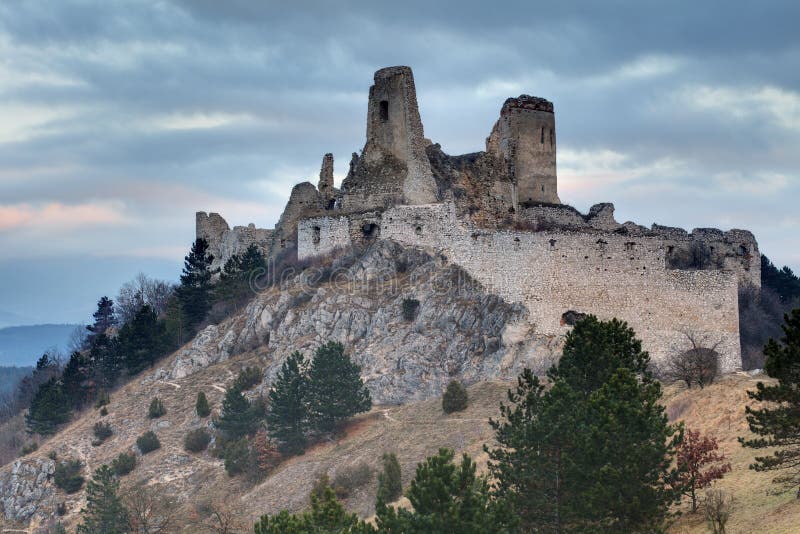 The ruins of castle Cachtice