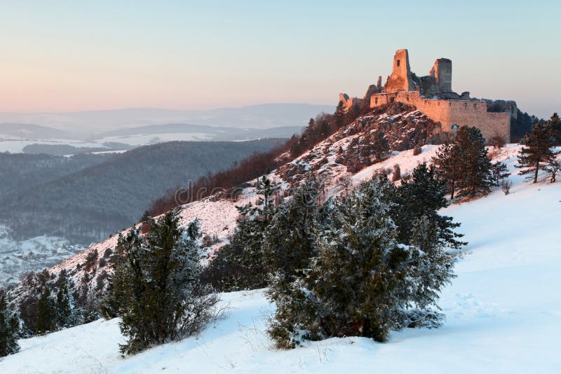 The ruins of castle Cachtice