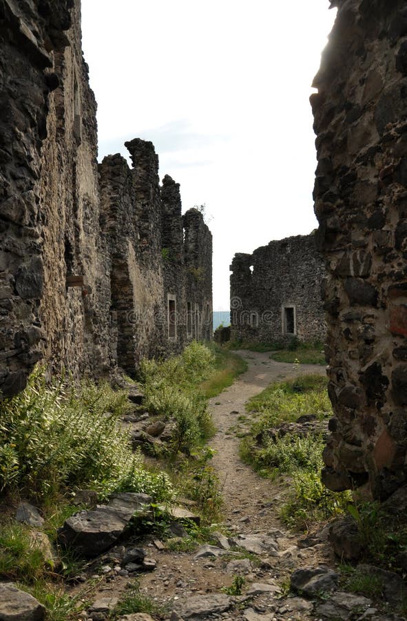 Ruins of the castle stock image. Image of fortification 48524193
