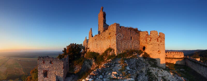 Ruins of castle - Panoramic view