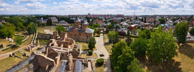 Ruins of castle in Targoviste, Romania