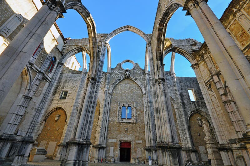 Ruins of cathedral in Lisbon