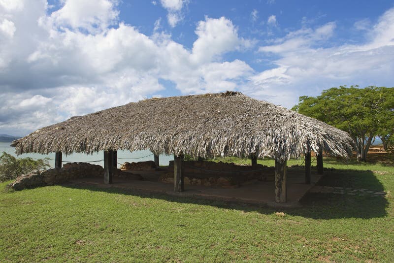 Ruins of Christopher Columbus house at La Isabella settlement in Puerto Plata, Dominican Republic. stock photography Ruins of Christopher Columbus house at La Isabella settlement in Puerto Plata, Dominican Republic. stock photography