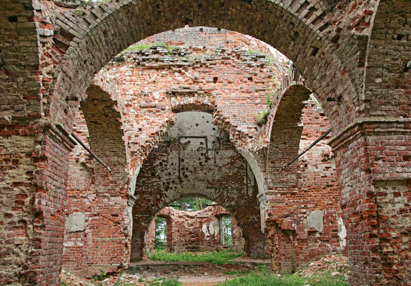 Ruins of a church royalty free stock image