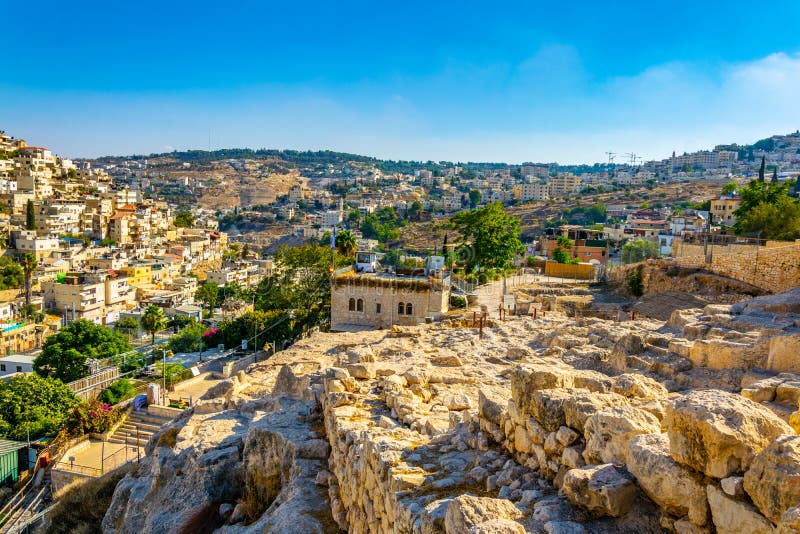 Ruins of the City of David in Jerusalem, Israel Stock Photo Image of