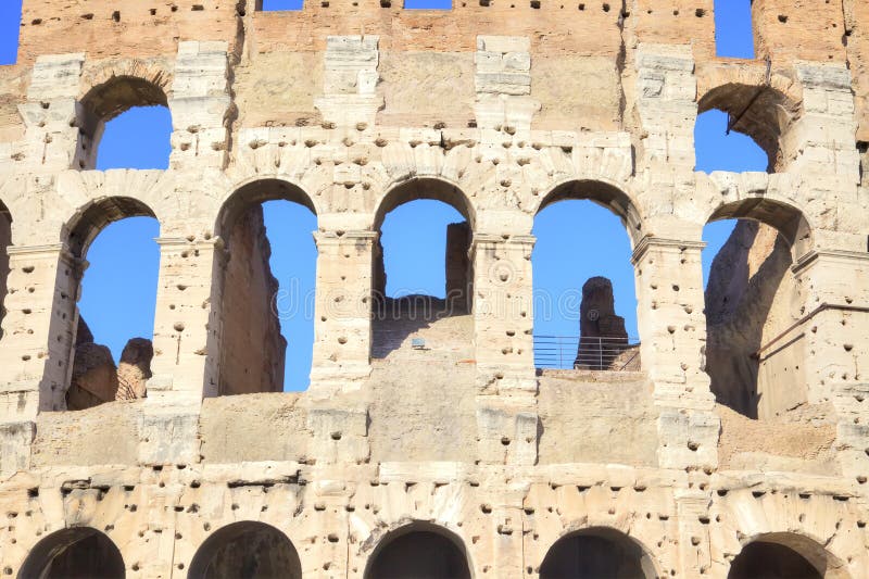 Ruins of Coliseum stock photo. Image of monument, architecture 77242632
