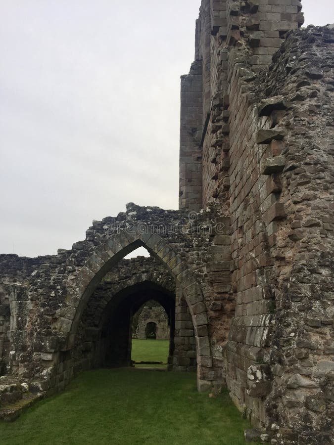 Ruins of Croxden Abbey, nestled deep in Staffordshire countryside. A 12th century Cistercian abbey royalty free stock images