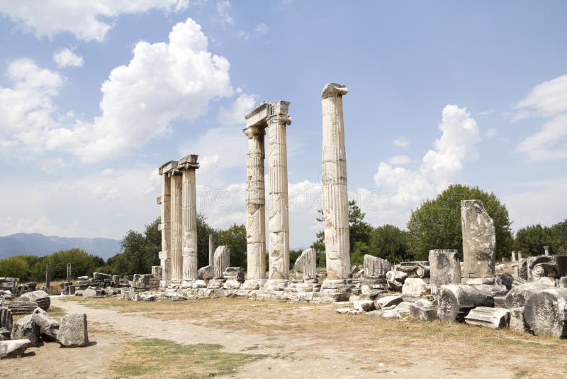 Ruins of earlier Aphrodite temple royalty free stock image Ruins of earlier Aphrodite temple royalty free stock image