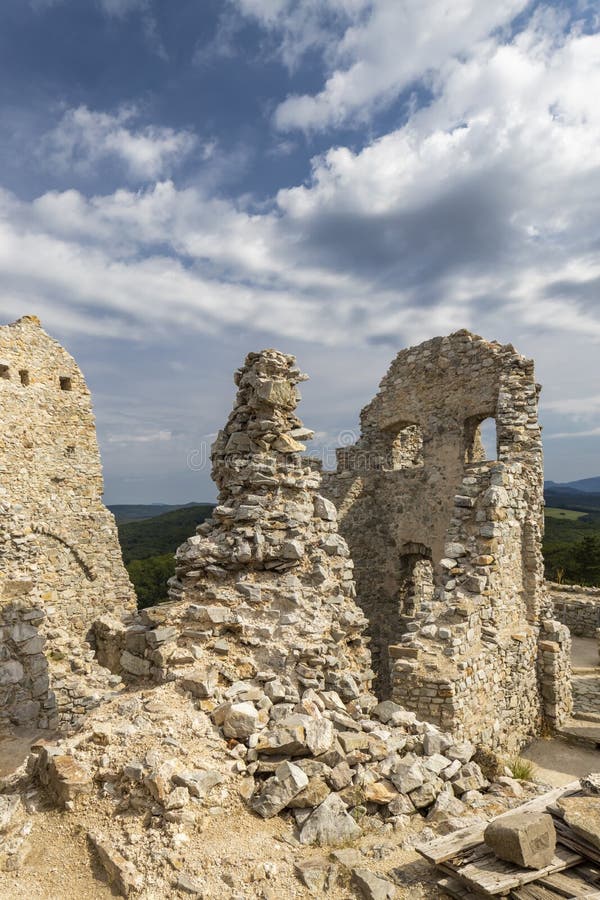 Ruins of Hrusov Castle, Zlate Moravce District, Nitra Region, Slovakia