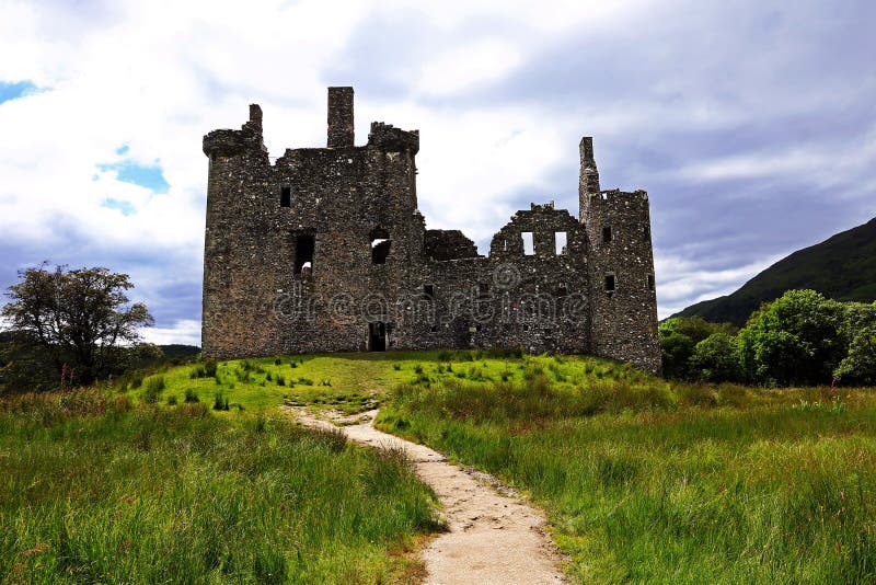 The ruins of Kilchurn Castle in the Highlands of Scotland