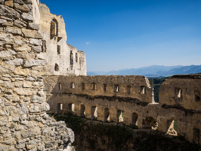 Ruins of Lietava medieval castle, Slovakia