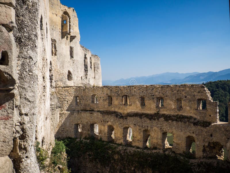 Ruins of Lietava medieval castle, Slovakia