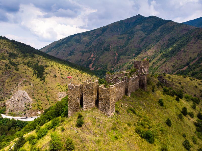 Ruins of Medieval Fortress Maglic on Top of Hill by the Ibar River in ...