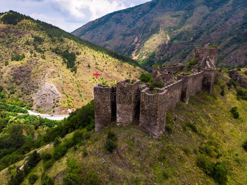 Ruins of Medieval Fortress Maglic on Top of Hill by the Ibar River in ...