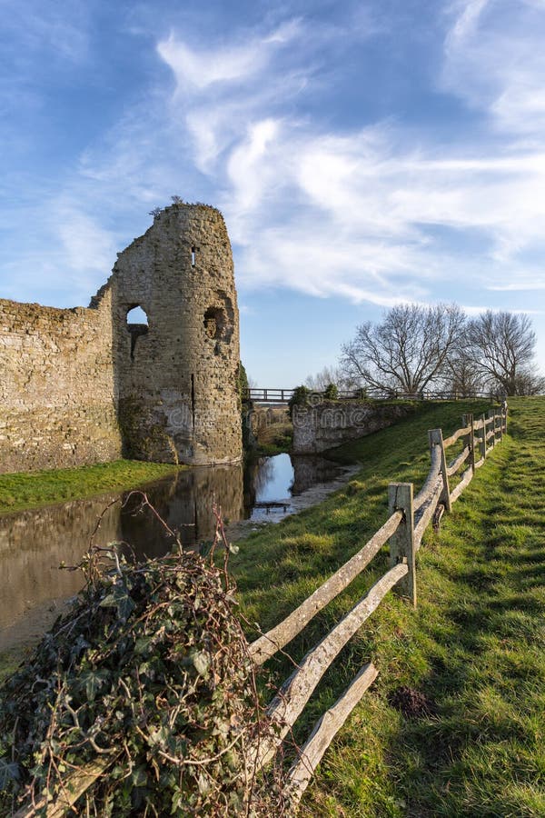 Ruins of the medieval Pevensey Castle