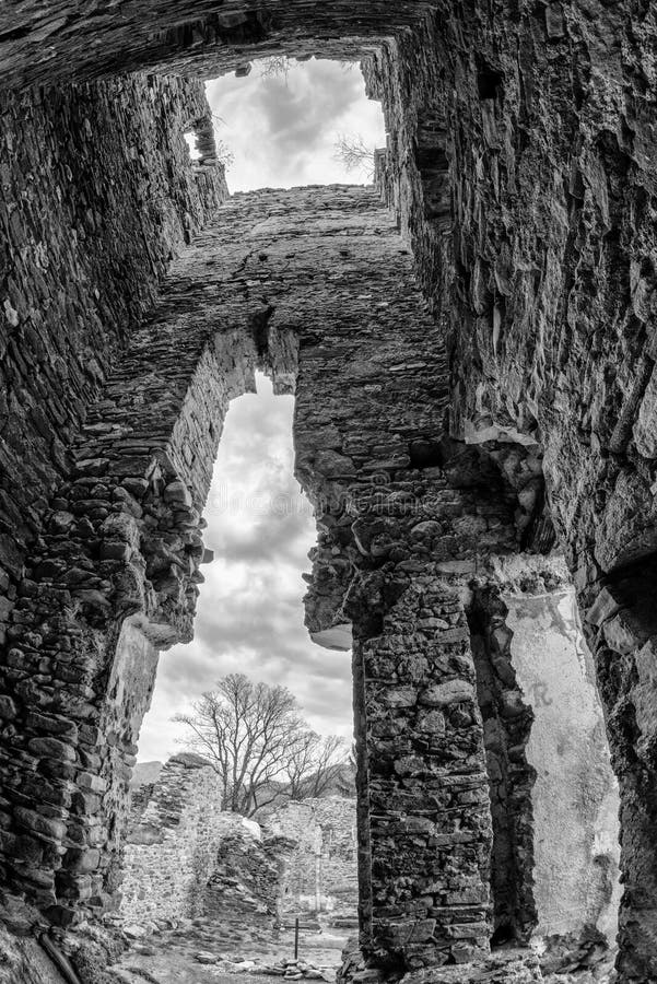 Ruins of old church of St. Helena in Stranske, Slovakia