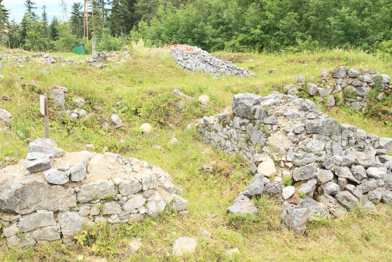 Ruins of old monastery in Slovak Paradise