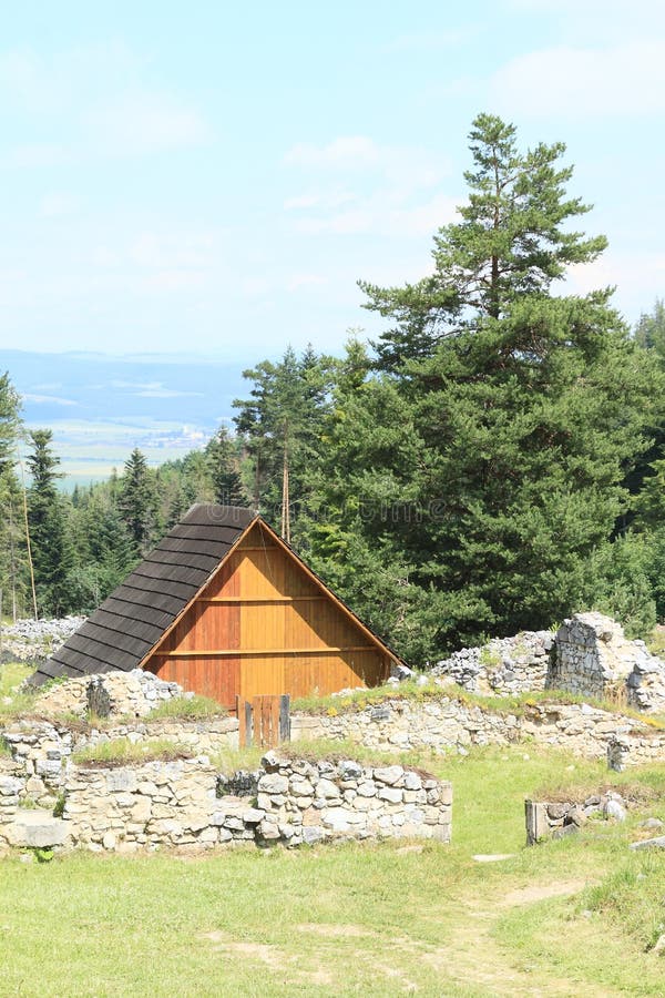 Ruins of old monastery in Slovak Paradise