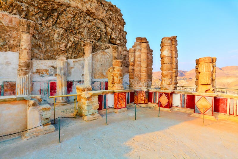 The ruins of the palace of King Herod s Masada