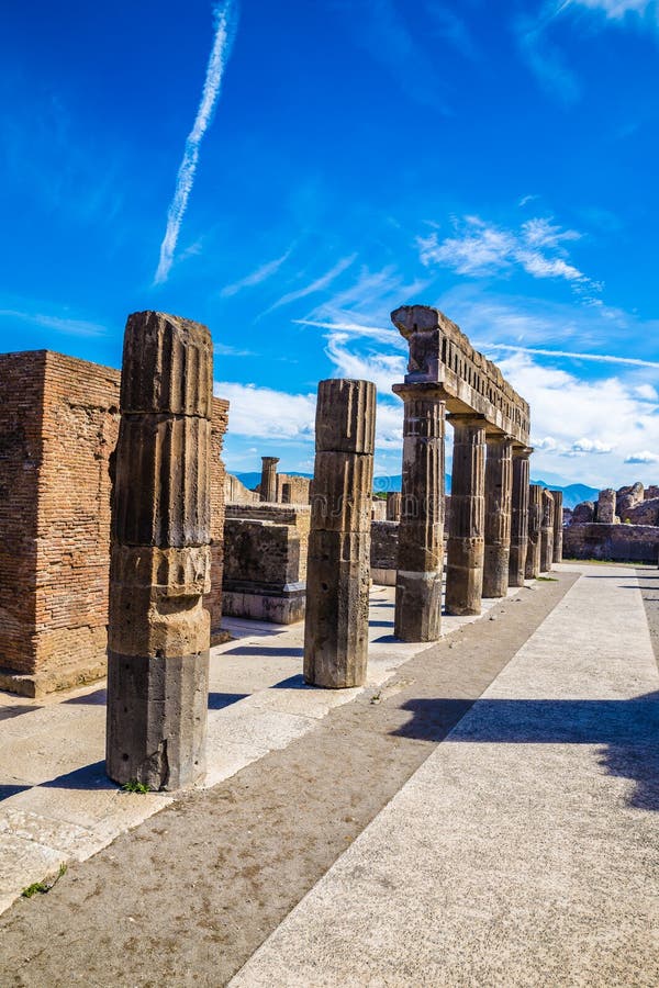 Ruins Of Pompeii - Naples Province,Campania, Italy Stock ...