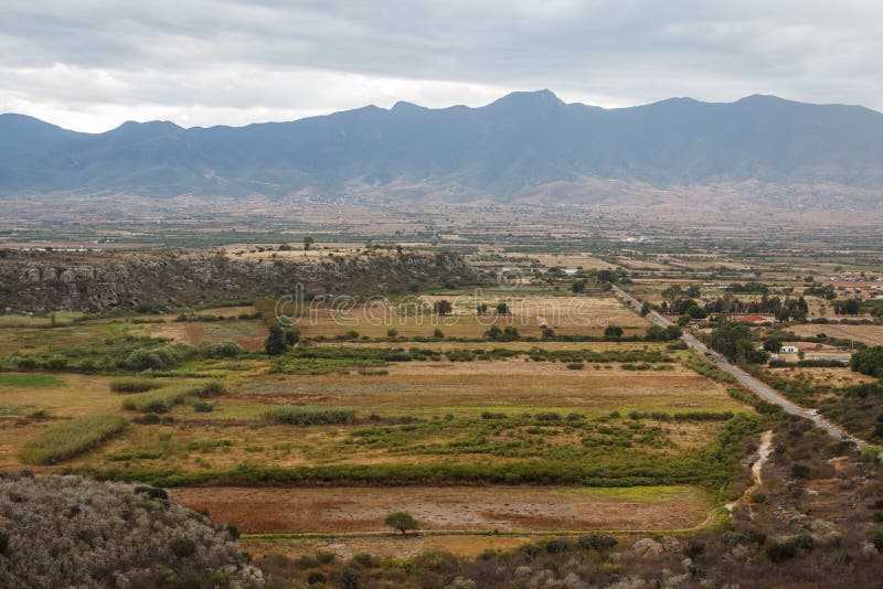 Ruins of the pre-hispanic Zapotec town Yagul, Puebla royalty free stock photos Ruins of the pre-hispanic Zapotec town Yagul, Puebla royalty free stock photos