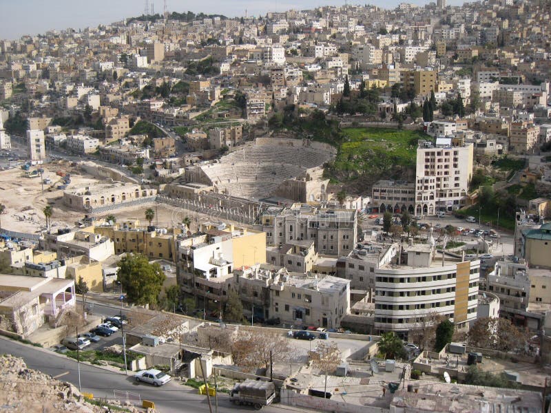 Roman amphitheater . Amman. Jordan