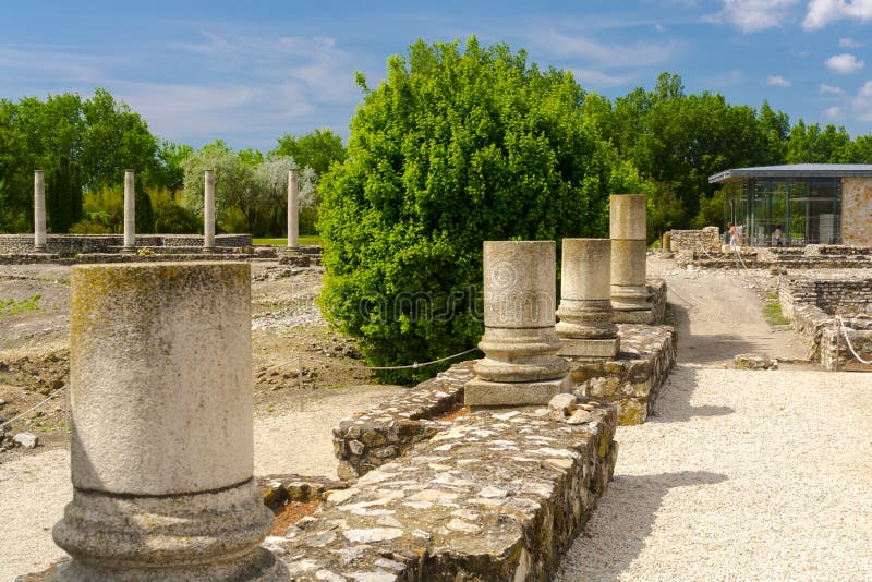 Ruins of the Roman Town Gorsium-Herculia in Pannonia Stock Photo ...