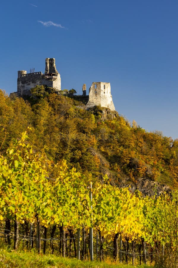 Ruins of Senftenberg, Krems-Land District, Lower Austria, Austria Stock