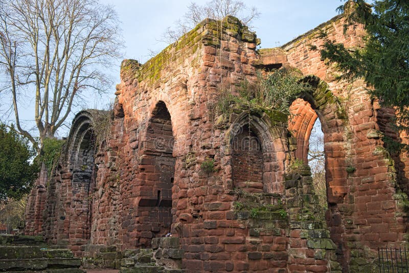 The ruins of St John&x27;s Church, Chester