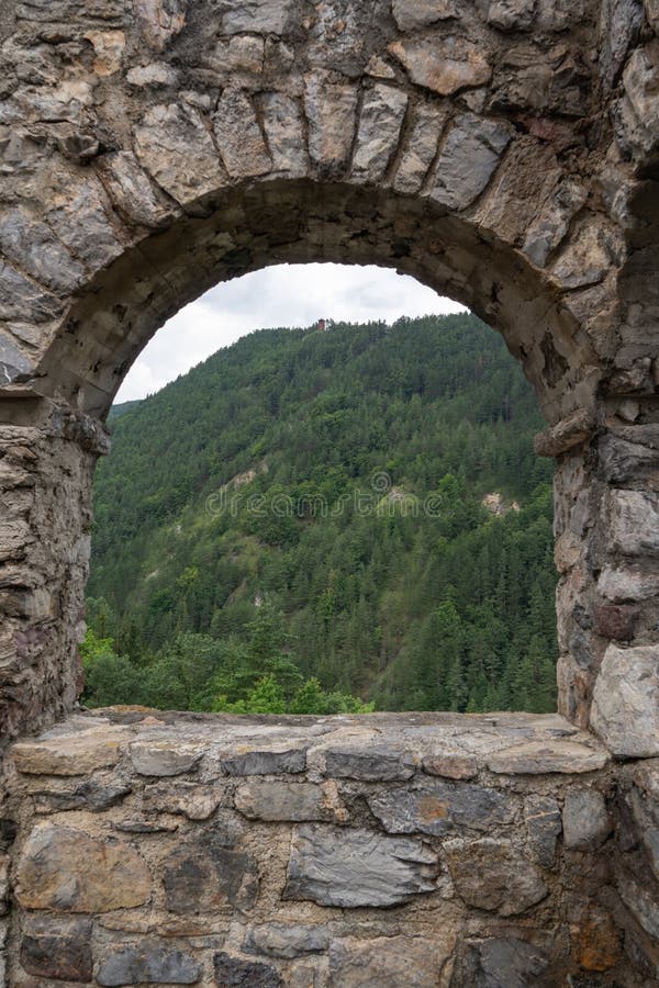 Ruins of Strecno Castle and Spicak lookout