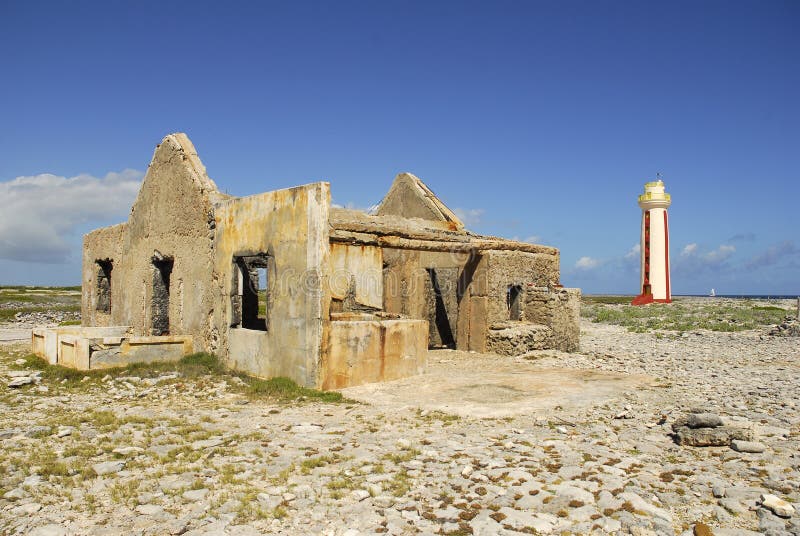 Ruins by the Willemstoren Lighthouse on Bonaire