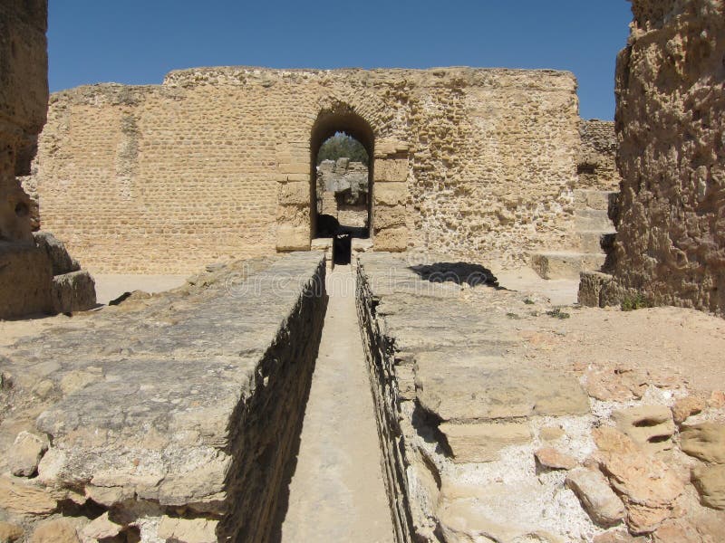 Ruiny antyczny miasto Carthage w Tunezja zdjęcia royalty free Ruiny antyczny miasto Carthage w Tunezja zdjęcia royalty free