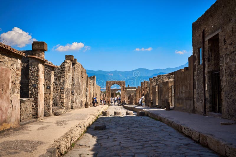 Ruiny miasta Pompei Włochy obrazy stock Ruiny miasta Pompei Włochy obrazy stock