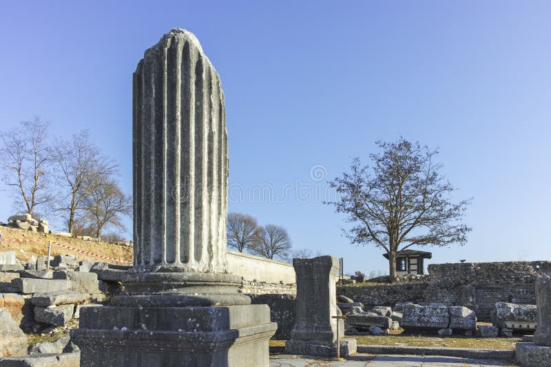 Ruiny na obszarze archeologicznym Filipińska Grecja obrazy stock