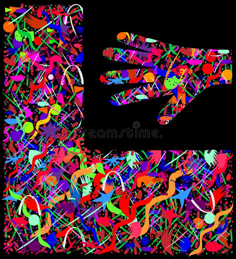 A strong love for a hobby. royalty free illustration