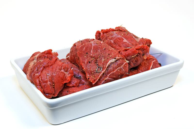 Rulada crudă de vită royalty free stock images