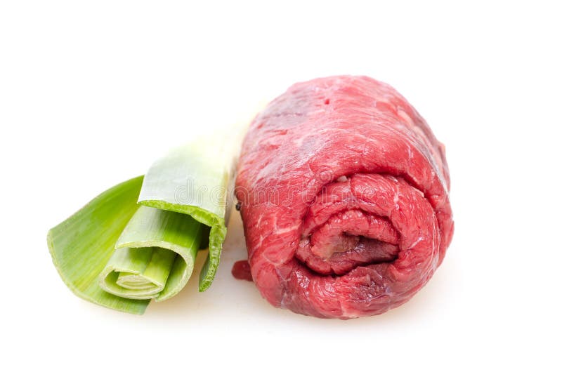 Rulada crudă de vită stock photos