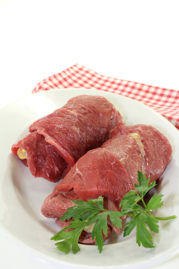 Ruladă de vită stock photo