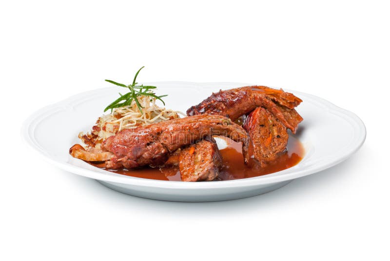 Ruladă de vită stock image
