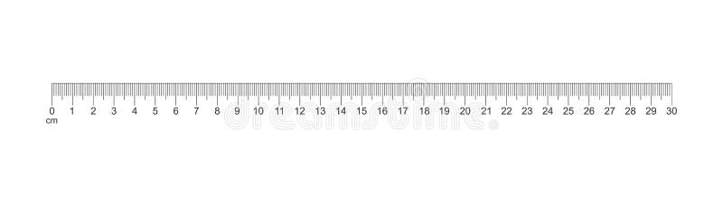 Ruler Inch , Centimeter and Millimeter Scale with Numbers for Apps or  Websites Stock Vector - Illustration of distance, horizontal: 185588516