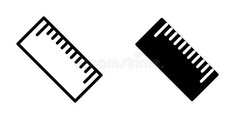 Ruler icon design template royalty free illustration