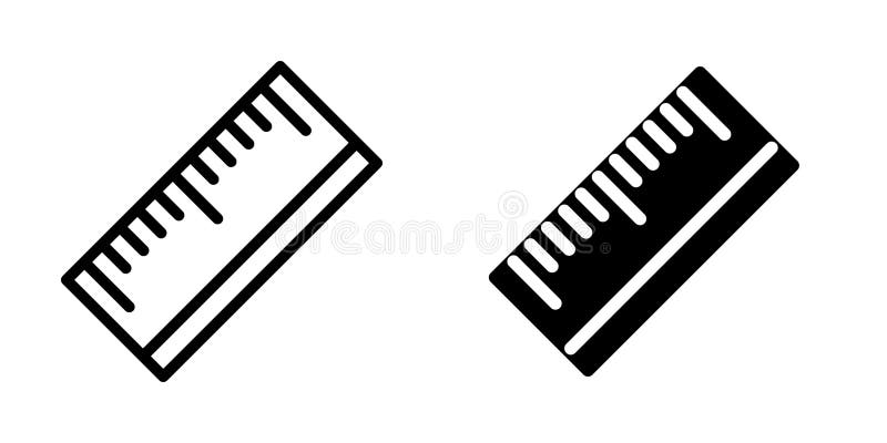 Ruler icon design template royalty free illustration