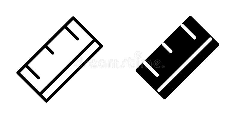Ruler icon design template stock illustration