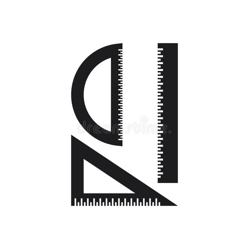 Ruler icon royalty free illustration