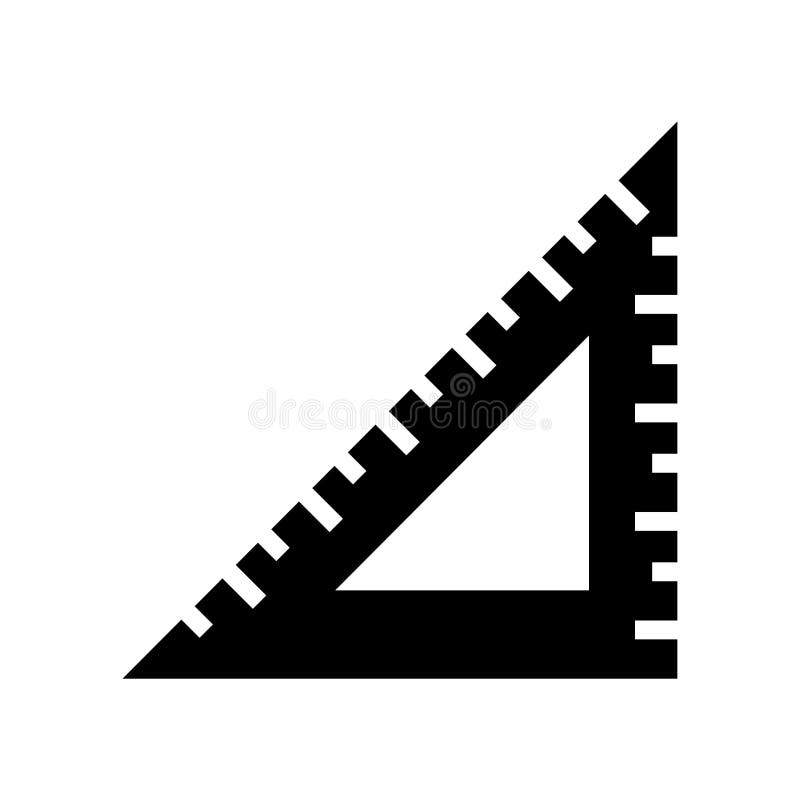 Architecture Ruler Isolated Vector Icon for Construction Stock